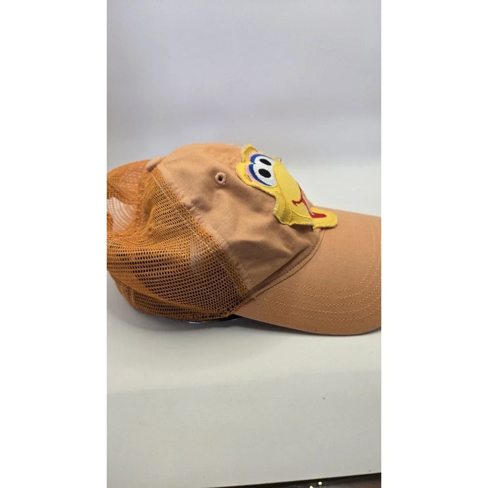 Carhartt Trucker Hat Orange Mesh Snapback Custom Patch Graphic OSFA  Big Bird